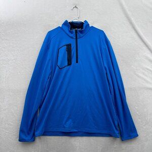 RLX Ralph Lauren 1/4 Zip Pullover Mens XL Blue Golf Performance Wicking